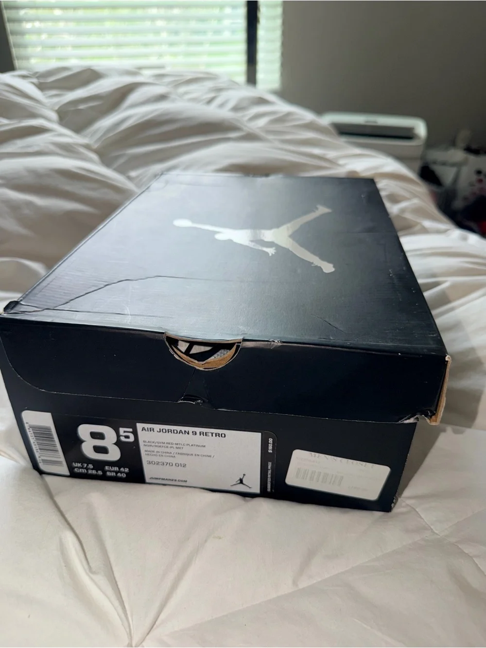 Air Jordan 9 Retro Johnny Kilroy Black Silver Red Men’s 8.5 OG Box